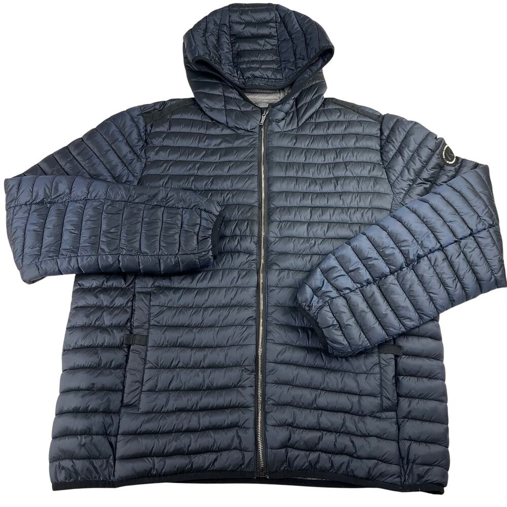 KARL LAGERFELD PARIS Lightweight Packable Puffer Jacket men’s size XL Navy Blue